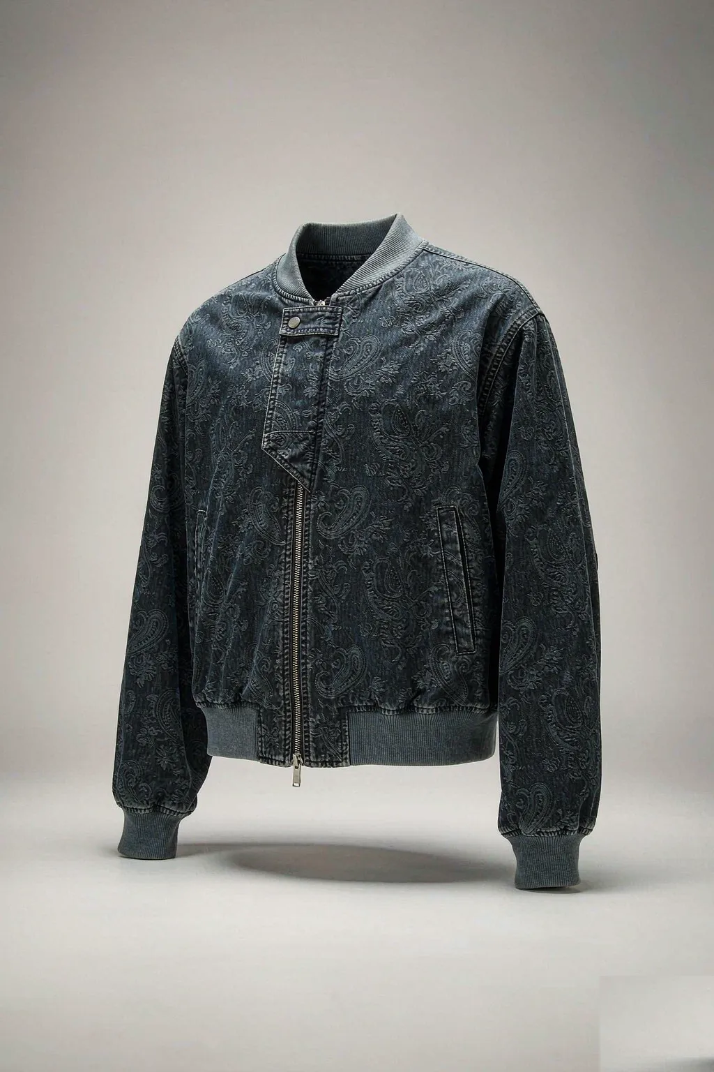 Jacquard Bomber Jacket